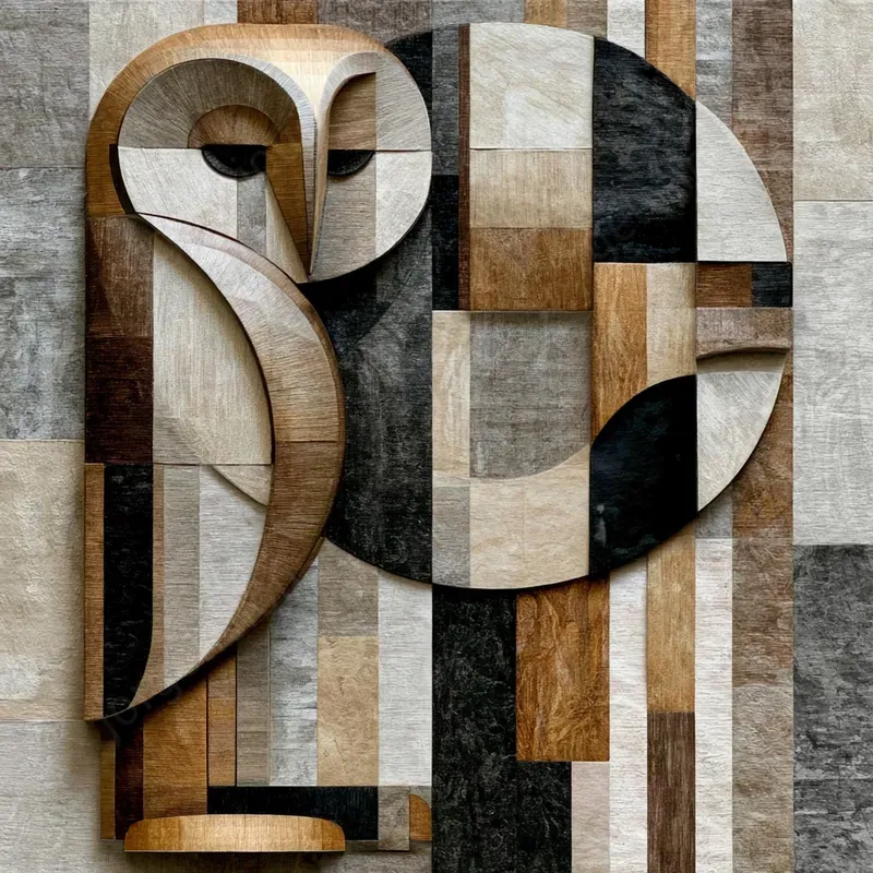Geometric Textured Wall Art
