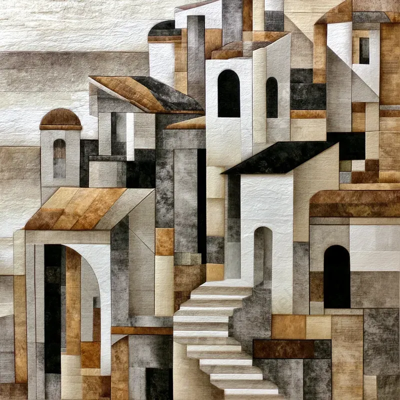 Geometric Textured Wall Art