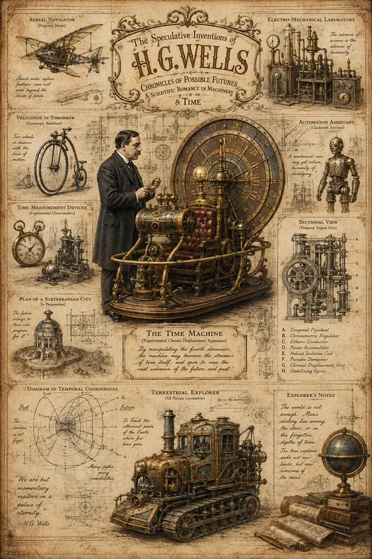 Vintage Inventor Sketch Sheets
