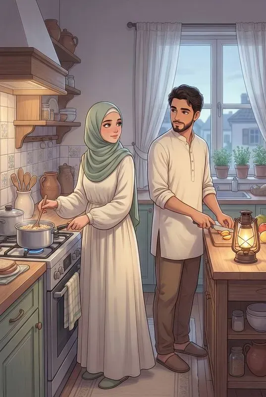 Muslim Families Daily Lives In Ramadan