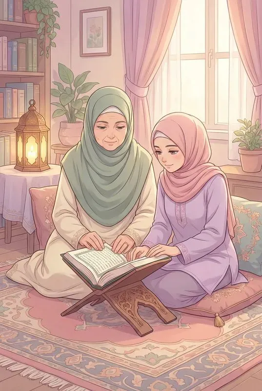 Muslim Families Daily Lives In Ramadan