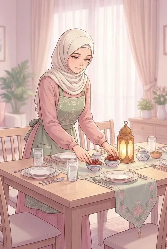 Muslim Families Daily Lives In Ramadan