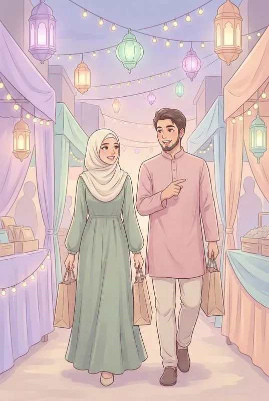 Muslim Families Daily Lives In Ramadan