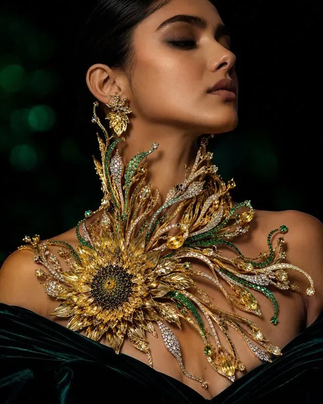 Sculptural Jewelry Editorial Generator