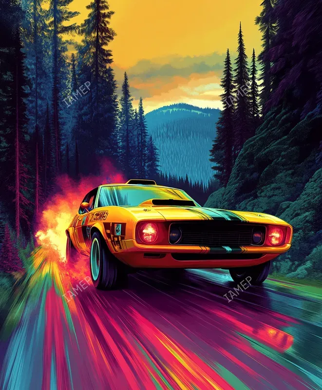 Colorful Vector Art Of Moving Objects