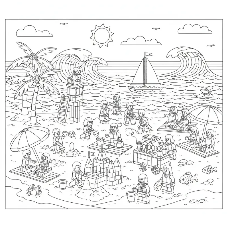 Lego Colouring Book Figures