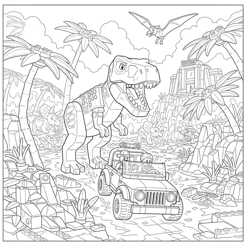 Lego Colouring Book Figures