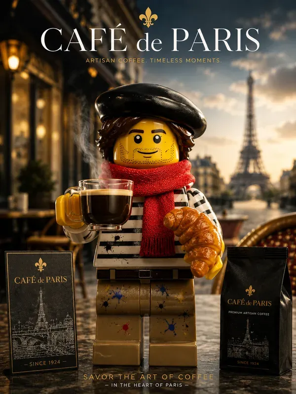 Premium Lego Minifigure Advertising Art
