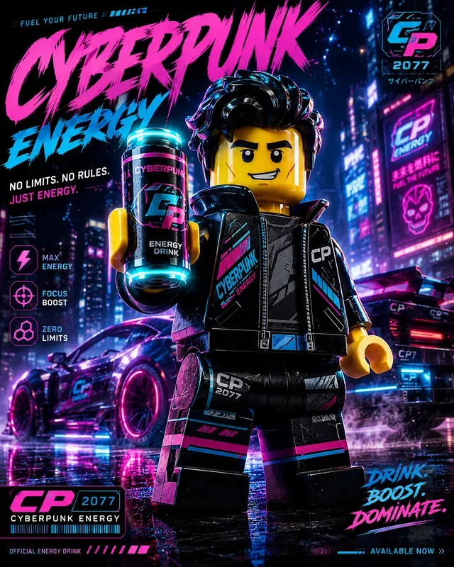 Premium Lego Minifigure Advertising Art
