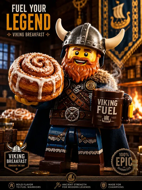 Premium Lego Minifigure Advertising Art