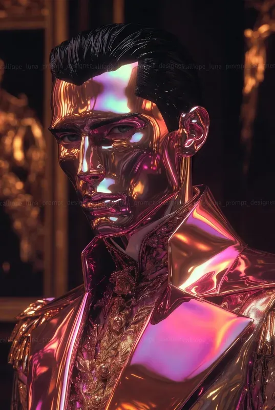 Liquid Chrome Emperor Portraits
