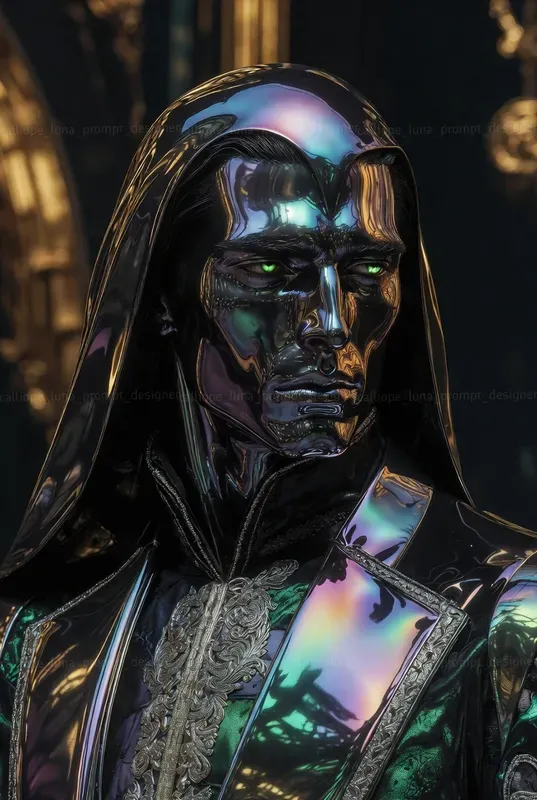 Liquid Chrome Emperor Portraits