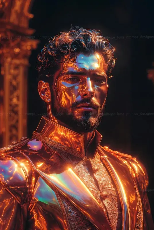 Liquid Chrome Emperor Portraits