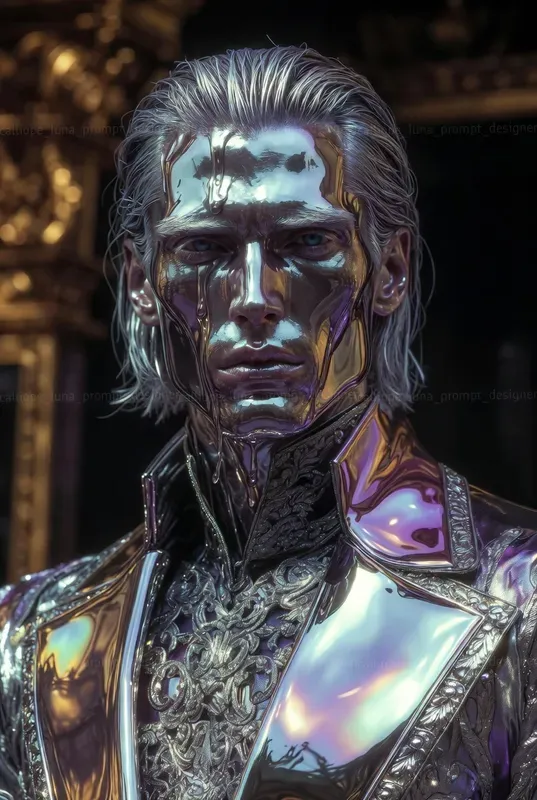 Liquid Chrome Emperor Portraits