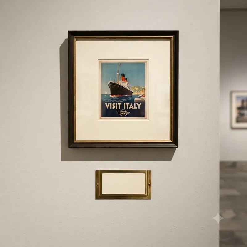 Museum Label Poster Mockup Systems