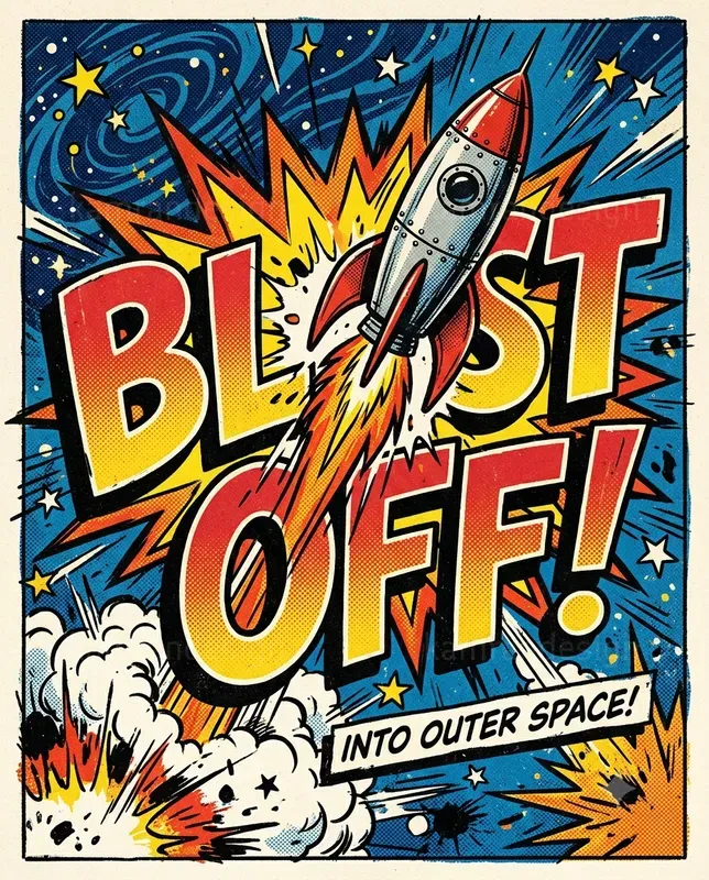 Vintage Comic Pop Art