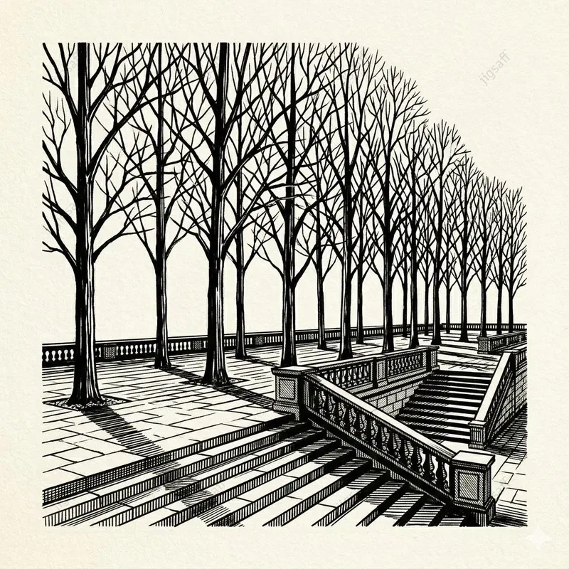 Minimalist Ink Landscape Illustrations