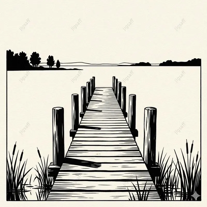 Minimalist Ink Landscape Illustrations