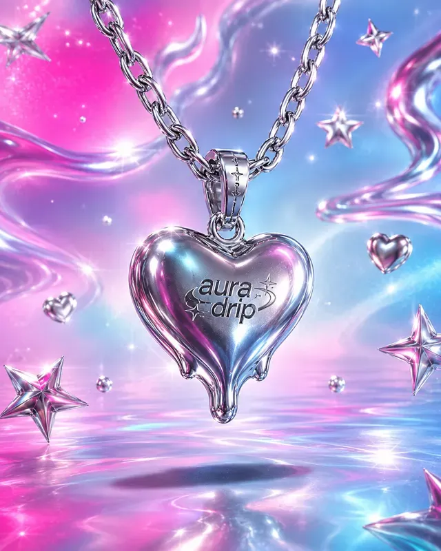 Gen Z Viral Y2k Chrome 3D Product Renders