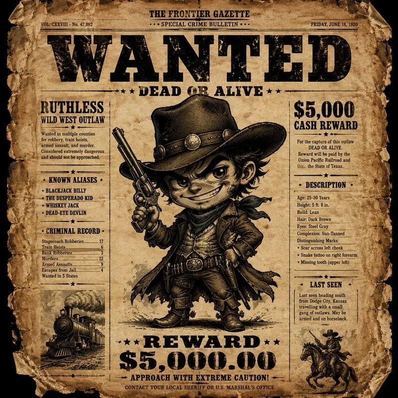 Vintage Wanted Poster Makers