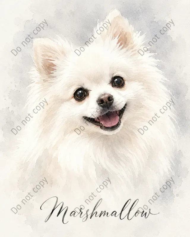 Watercolor Pet Portrait Prints