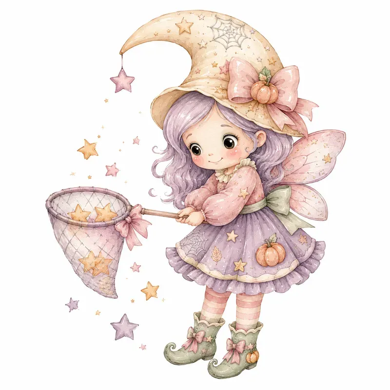 Shabby Pastel Halloween Creatures