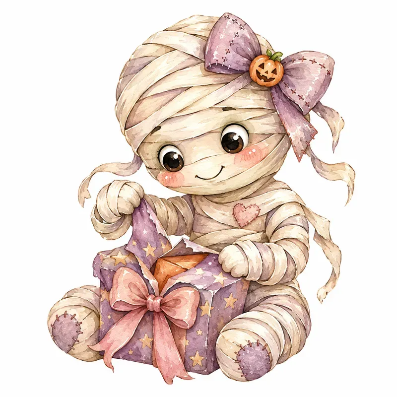 Shabby Pastel Halloween Creatures