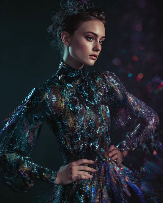 Biomorphic Kinetic Fashion Art