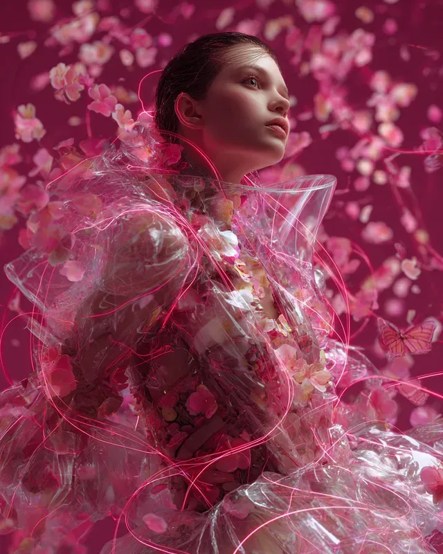 Biomorphic Kinetic Fashion Art