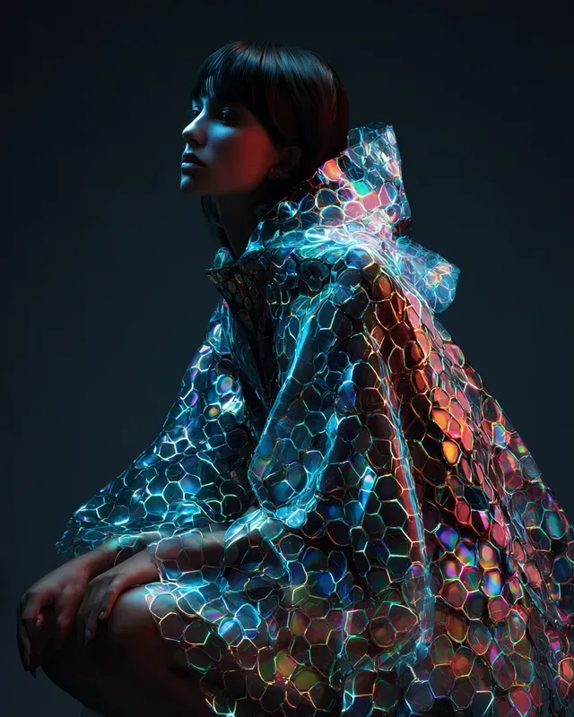 Biomorphic Kinetic Fashion Art