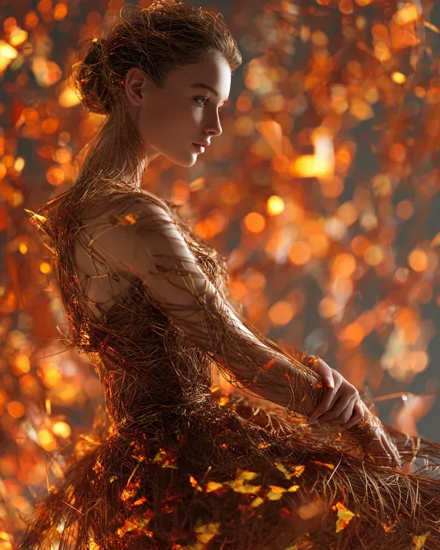 Biomorphic Kinetic Fashion Art