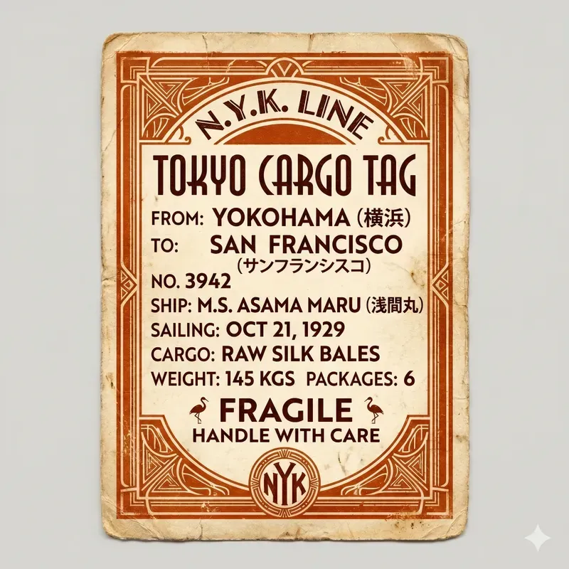 Vintage 1920s Luggage Tag Label Stickers