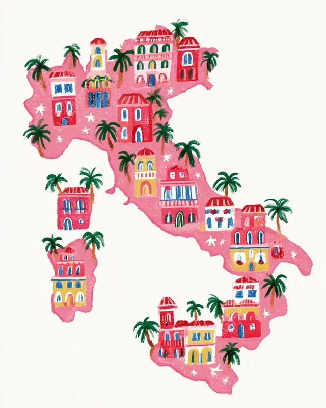 Italian Summer Naive Art