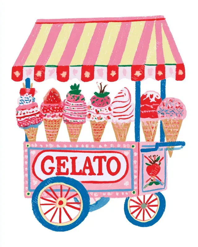 Italian Summer Naive Art