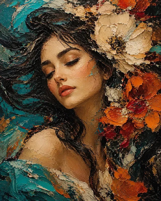 Liquid Brushwork Expressive Portraits