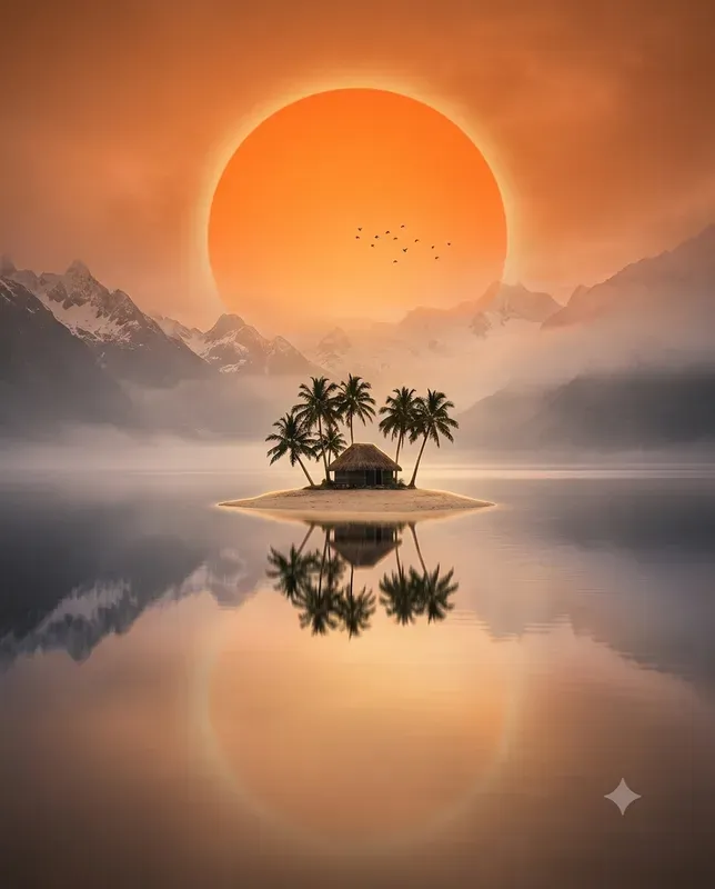 Symmetrical Water Reflections