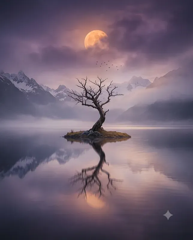 Symmetrical Water Reflections
