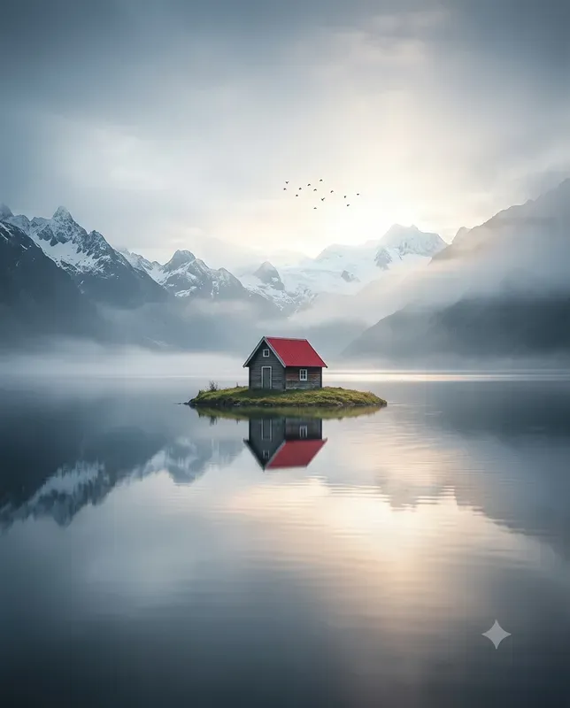 Symmetrical Water Reflections