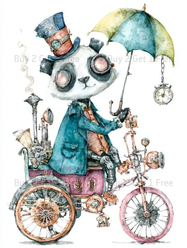 Spring Animal Steampunk Clipart