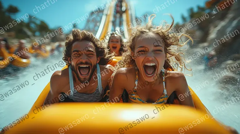 Extreme Thrill Ride Screaming Passengers