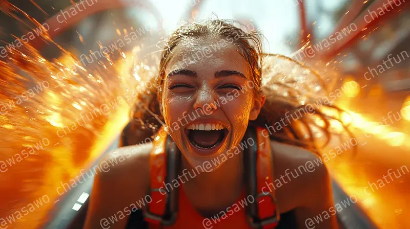 Extreme Thrill Ride Screaming Passengers