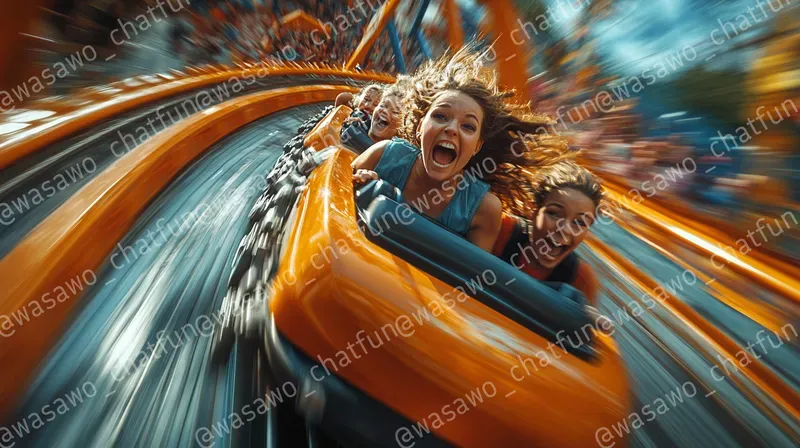 Extreme Thrill Ride Screaming Passengers
