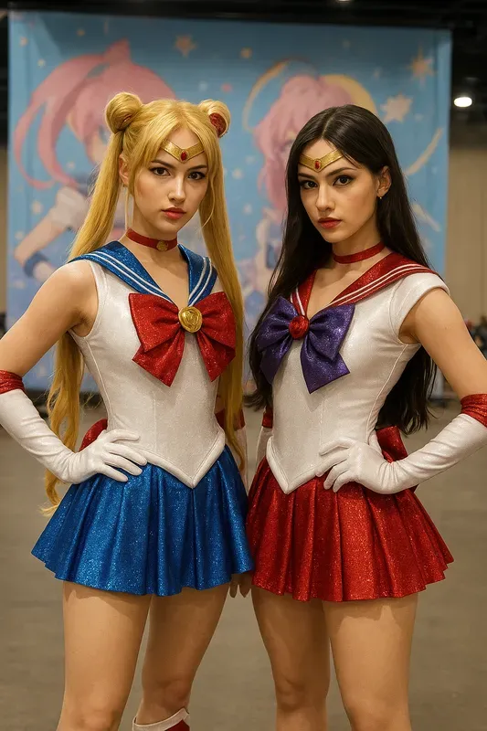 Glam Cosplay Girls Duos
