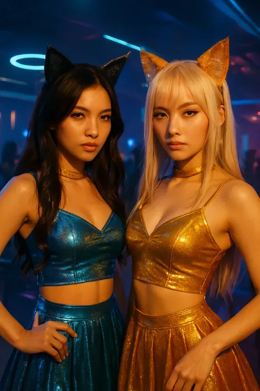 Glam Cosplay Girls Duos