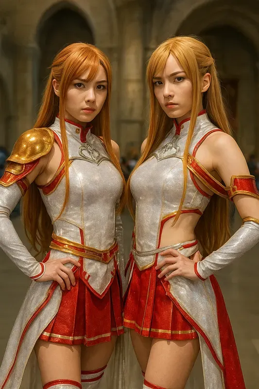 Glam Cosplay Girls Duos