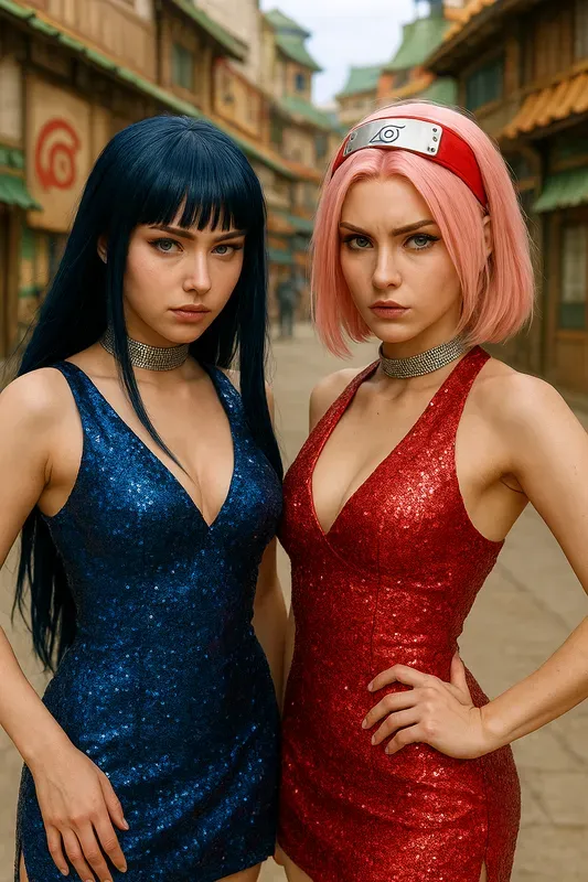Glam Cosplay Girls Duos