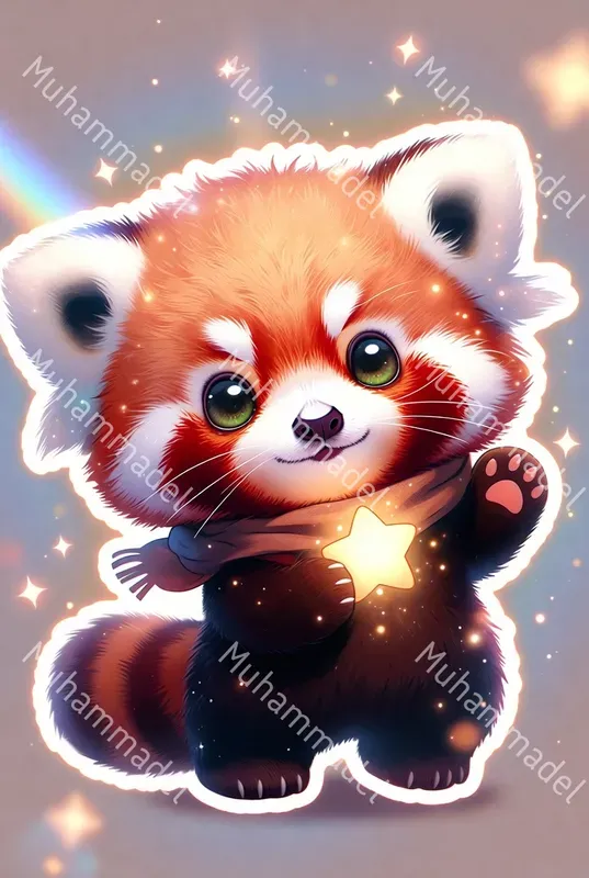 Kawaii Chibi Animal Sticker Generator