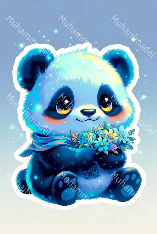Kawaii Chibi Animal Sticker Generator