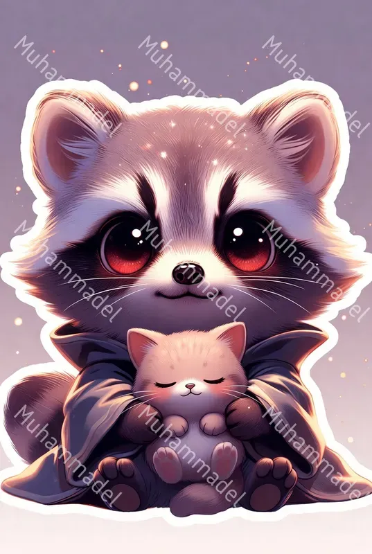 Kawaii Chibi Animal Sticker Generator