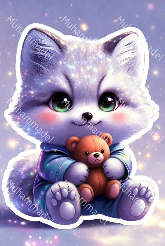 Kawaii Chibi Animal Sticker Generator